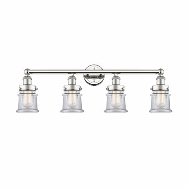 Canton 4 Light Industrial Bell Vanity Light 33.25 Inch Wide by Innovations - 616-4W-CA