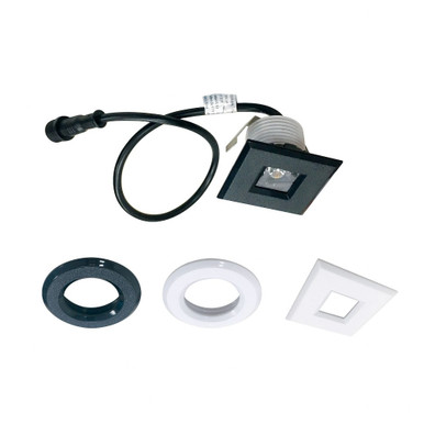 2W LED 1 Inch M1 Miniature Recessed Trim 1.25 x 1.63 Inches by Nora  - NM1-17027X2PBW