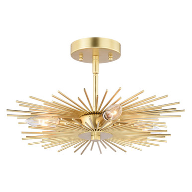 Nikko 4 Light 27.5 Inch Wide Semi Flush Mount by Vaxcel - C0227