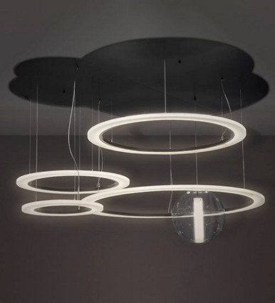Anillo Uno Bola 398W LED Cascading Pendant 20 x 84 Inches by Meyda Tiffany - 152822
