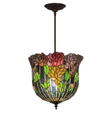 Tiffany Honey Locust 1 Light Medium Pendant by Meyda Tiffany - 217493