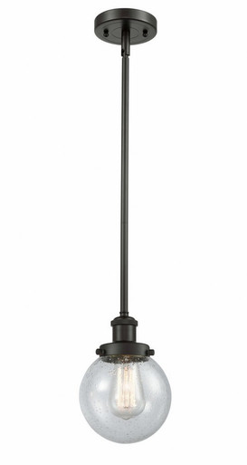 Beacon 1 Light Mini Pendant 9 Inch Tall and 6 Inch Wide by Innovations - 916-1S-OB-G204-6