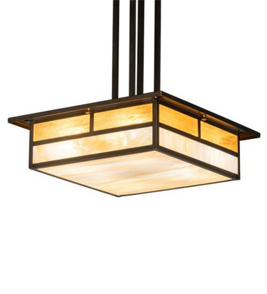 Hyde Park T Mission 4 Light Pendant 40 x 25 Inches by Meyda Tiffany - 236189