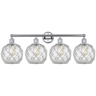 Farmhouse Rope 4 Light Bath Vanity 12.25 Inch X 35 Inch by Innovations - 616-4W-G12-8R