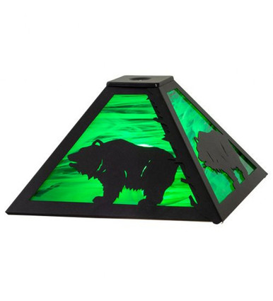 Grizzly Bear - Shade-6.5 Inches Tall and 16.5 Inches Wide by Meyda Tiffany - 29972