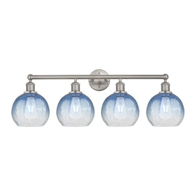 Brookhaven Globe 4 Light Bath Vanity 12.38 X 34.88 Inch Wide by Innovations - 616-4W-SN-G483-8SB