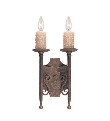 Toscano 2 Light Wall Sconce 15 x 9 In by Meyda Tiffany - 115228