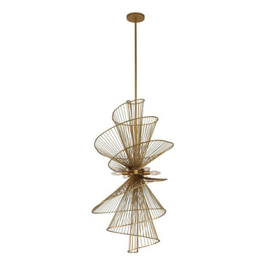 Aurora 6 Light Large Foyer Pendant by Kalco - 315950NRB