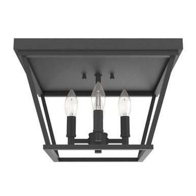 Laurel Ridge 4 Light 14 Inch Wide Flush Mount by Hunter Fans - 19074