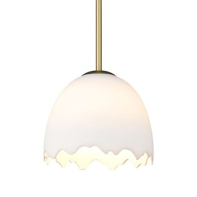 Brinkley 1 Light Pendant 8.25 Inch Tall and 9.5 Inch Wide by Golden - 6951-S BCB-POR