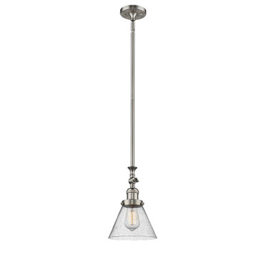 Cone 100W 1 LED Adjustable Mini Pendant 11.88X7.75 Inch Wide by Innovations - 206-SN-G44-LED