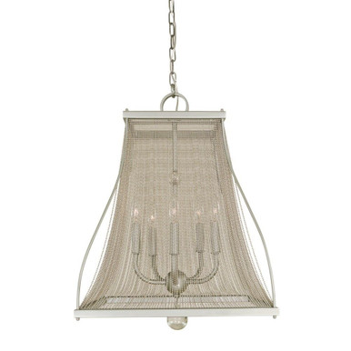 Harrison 5 Light Small Chandelier by Framburg - 5505 SP/PN