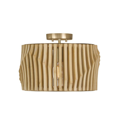 Archer 1 Light Semi Flush Mount 10.75 Inch Tall and 16 Inch Wide by Capital - 244632BWB