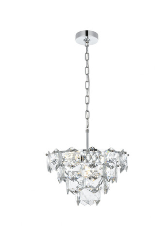 Adaline 6 Light Chandelier 10 Inch Tall and 16 Inch Wide by Elegant - 1050D16