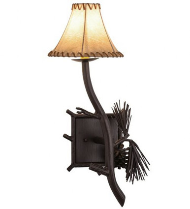 Lone Pine 1 Light Right Wall Sconce 22 x 10 Inches by Meyda Tiffany - 152830