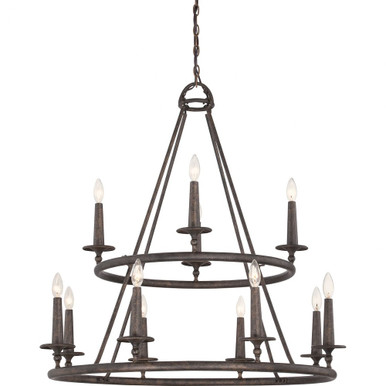 Voyager 12 Light Oversized Chandelier by Quoizel - VYR5012ML
