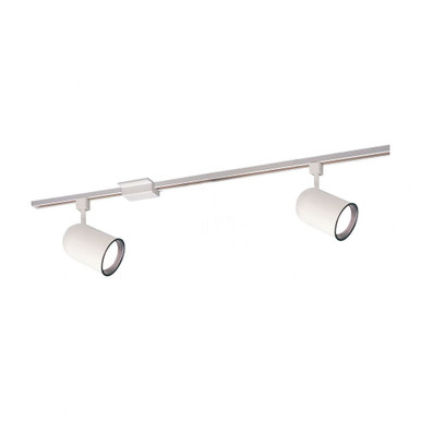 One Light Line Voltage Round Track Head (Pack of 2) by Nora  - NTL-156/2H