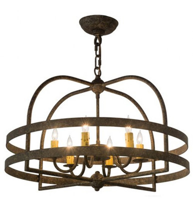 Aldari 6 Light Chandelier 19 x 22 Inches Wide by Meyda Tiffany - 178587