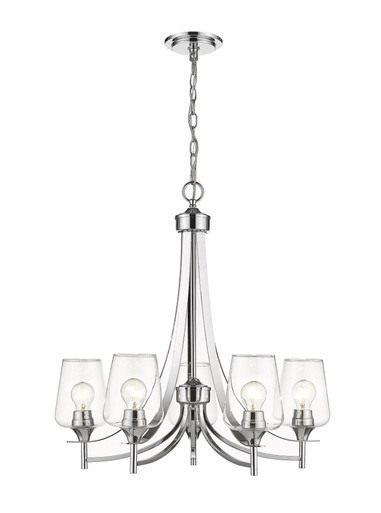 Joliet 5 Light Chandelier In Modern Style 26 x 25 Inches Wide by Z-Lite - 473-5CH