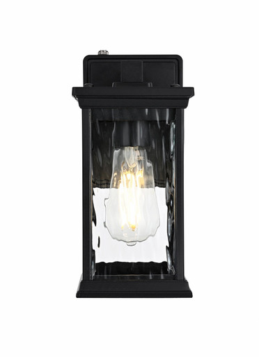 Mascher 1 Light Outdoor Wall Sconce 10.5 Inch Tall X 5 Inch Wide by Elegant - OD336W11BK