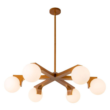 Briar 6 Light Chandelier 8.13 Inch Tall and 36.88 Inch Wide by Kuzco - CH11537
