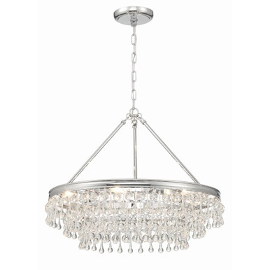 Calypso 6 Light Medium Chandelier by Crystorama - 237