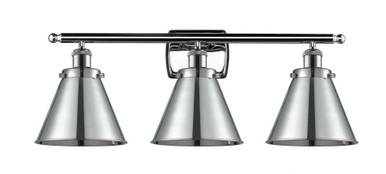 Appalachian 3 Light Industiral Vanity Light 26 Inch Wide by Innovations - 916-3W-PC-M13-PC
