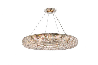 Paris 20 Light Chandelier 7.1 x 52 Inches Wide by Elegant  - 2114G52G/RC