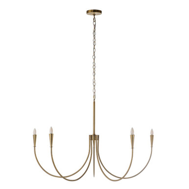 Luzon 5 Light Chandelier 16 Inch Tall and 48 Inch Wide by Renwil Inc - LPC4497