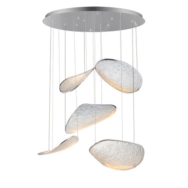 Moonscapes 18.4W 5 LED Pendant 10 Inch Tall and 39.5 Inch Wide by ET2 - E24975-PC
