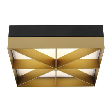 Loom 1 Light 14 Inch Wide Square Flush Mount by Visual Comfort Modern - 700FMLMO