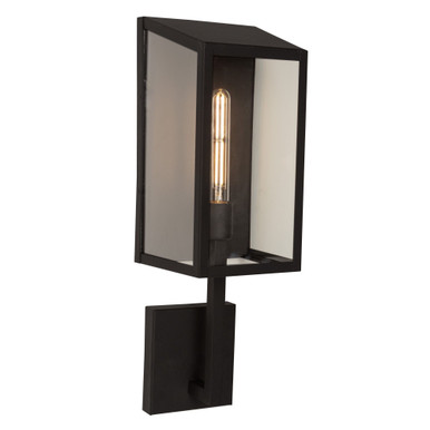 Sonesta 1 Light Outdoor Wall Mount 22 Inch Tall by Artcraft - AC8811BK