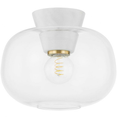Ariella 1 Light 12 Inch Wide Flush Mount by Mitzi - H869501-AGB
