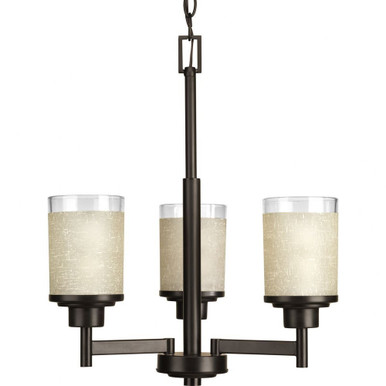 Alexa 3 Light Small Chandelier by Progress - P4458