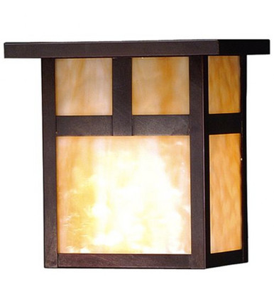 Hyde Park T Mission 1 Light Wall Sconce 8 x 8 In by Meyda Tiffany 43551 - 43551