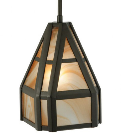 Geometric 1 Light Mini Pendant 41.5 x 7.5 Inches by Meyda Tiffany - 123897