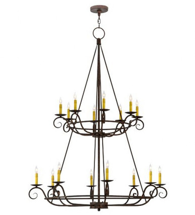 Estrella 16 Light 2 Tier Chandelier 68 x 45 Inches by Meyda Tiffany - 180961