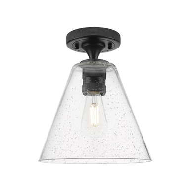 Crown Point 1 Light Flush Mount 11 Inch Tall and 8 Inch Wide by Innovations - 434-1F-GBC-8_P