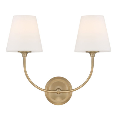 Sylvan 2 Light Candle Style Wall Sconce 17 Inch Wide by Crystorama - 2442