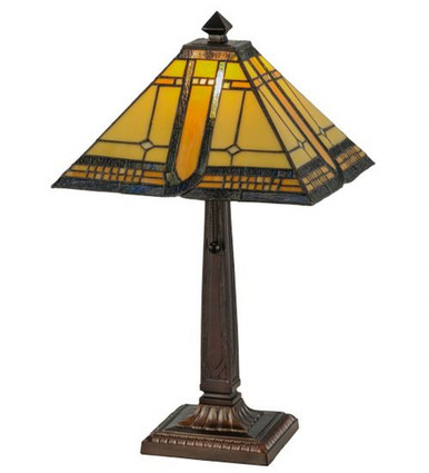 Sierra Prairie Mission 21 Inch H Table Lamp by Meyda Tiffany - 147482