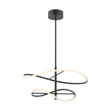 Collide 41W LED Pendant 13.13 Inch Tall and 24.75 Inch Wide by Kuzco - PD96424-BK-UNV