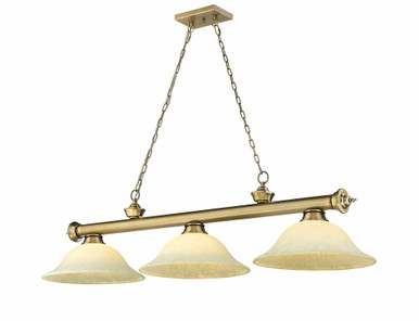 Cordon 3 Light Billiard 14 x 14 Inch by Z-Lite 2306-3RB-GM16 - 2306-3RB-GM16