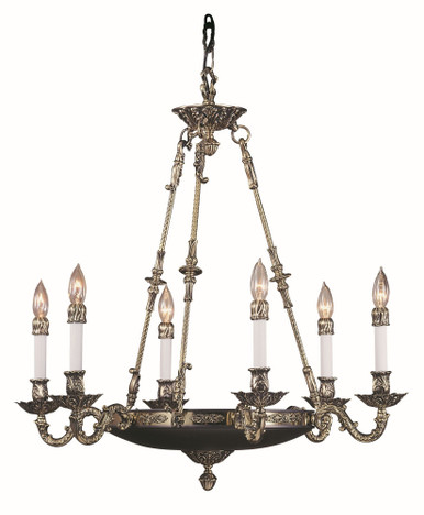 Napoleonic 6 Light Large Traditional Chandelier by Framburg - 8706 FB