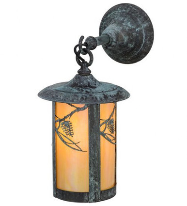 Fulton Whispering Pines 1 Light Wall Sconce 15.5 x 8 Inch by Meyda Tiffany - 153600