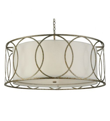 Cilindro Hoops 4 Light Pendant 23 x 42 Inch by Meyda Tiffany - 120934
