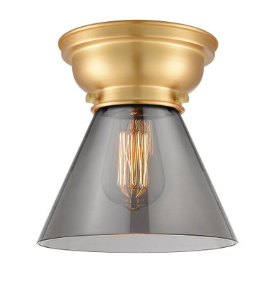 Cone 1 Light Flush Mount 8.25 Inch Tall and 7.75 Inch Wide by Innovations - 623-1F-SG-G43