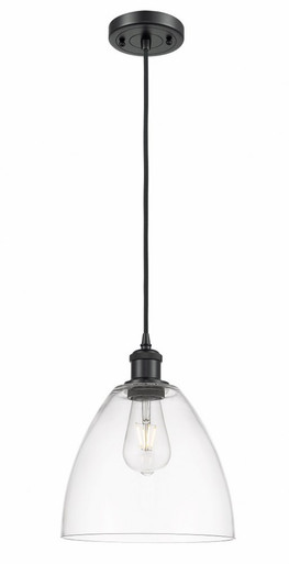 Bristol Glass 1 Light Steel Small Pendant by Innovations - 516-1P-BK-GBD-92