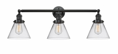 Cone 3 Light Bath Vanity 11 Inch Tall and 32 Inch Wide by Innovations - 205-OB-G42