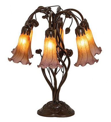 Pond Lily 6 Light Table Lamp 19 In H and 18 In W by Meyda Tiffany 255810 - 255810