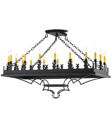 Asen 18 Light Oblong Pendant 33 x 24 Inches by Meyda Tiffany - 138898